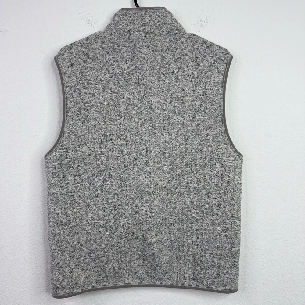 J.Crew Nordic Vest Men L Grey Polartec Fleece Outdoor Hiking Gorpcore Athleisure